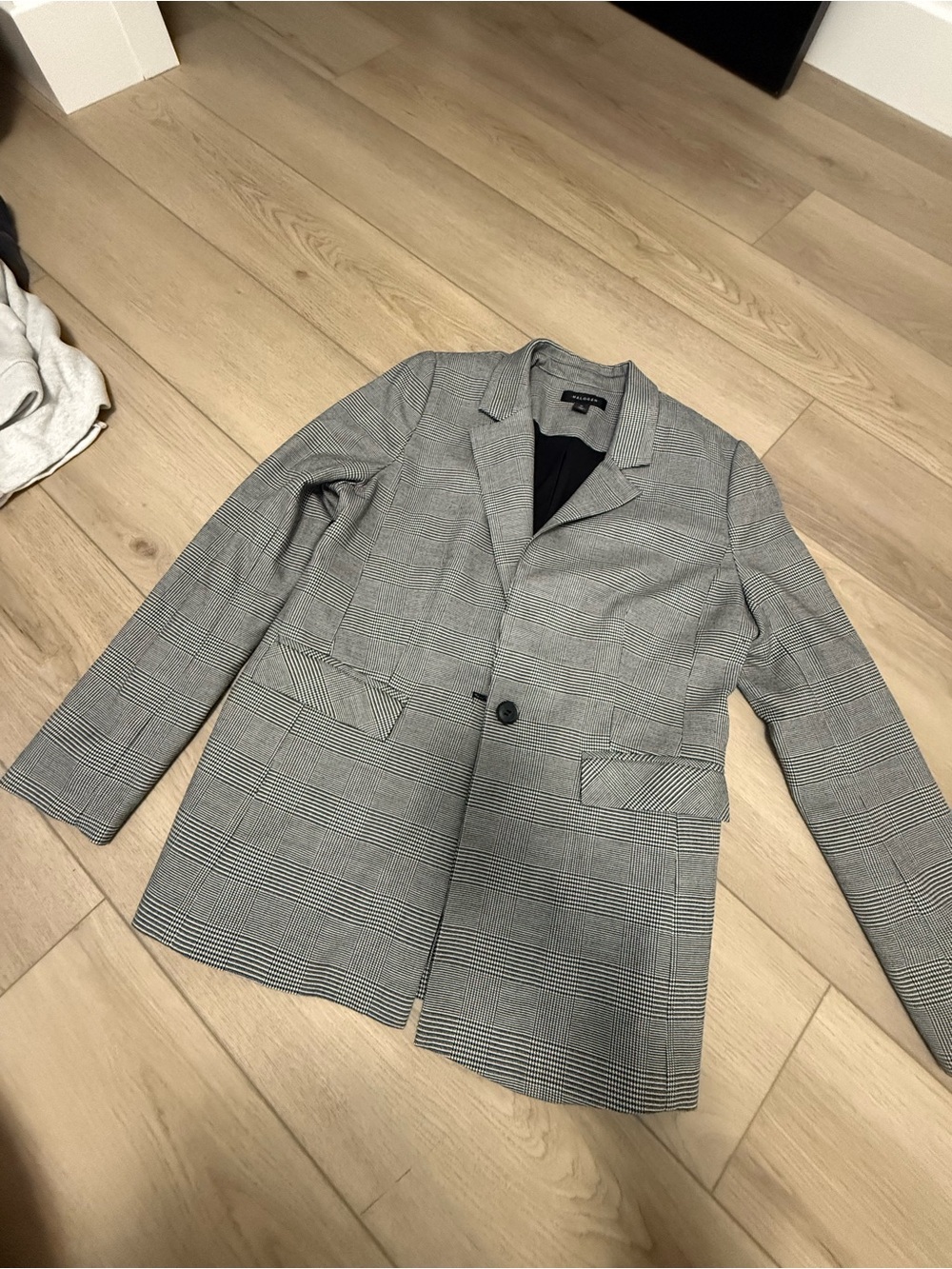 Halogen Gray Glen Plaid Blazer